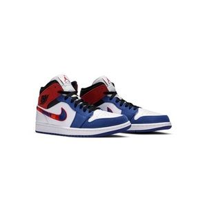 Air Jordan 1 Mid “multi colored swoosh” size 12